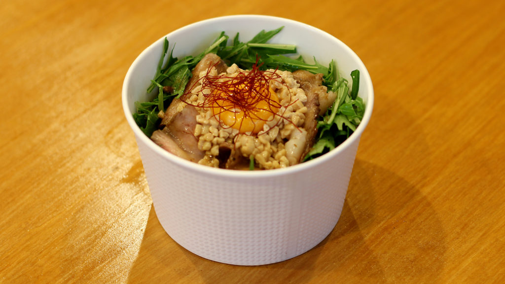 ローストビーフ納豆丼